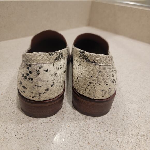 Chelsea & Violet Jenna Faux Snake Print Leather Tailored Loafers‎ Size 7 Retro - Picture 3 of 10